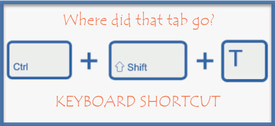 CTRL+SHIFT+T: The keyboard shortcut that fixes my most common browser error