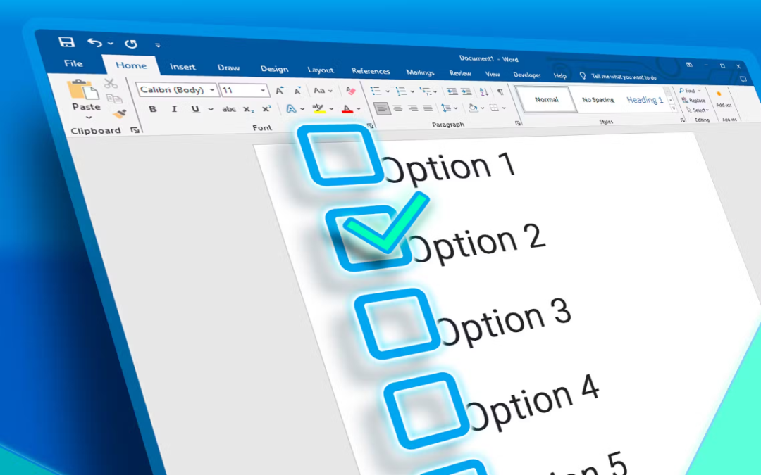 How to Add Checkboxes to Word Documents